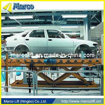Stacjonarny Marco Twin Scissor Lift Table dla linii produkcyjnej samochodów w sektorze motoryzacyjnym