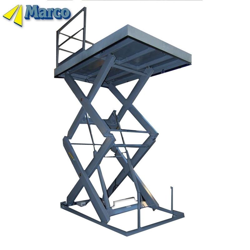 Specjalny poziom ciężaru Marco Goods Lift Hydraulic Scissor Lift Platform na dwóch stałych poziomach