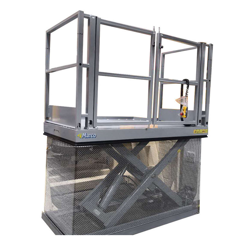 M1-010125-D2 Ce Hydrauliczny mini podnośnik nożyczkowy z kołociągiem