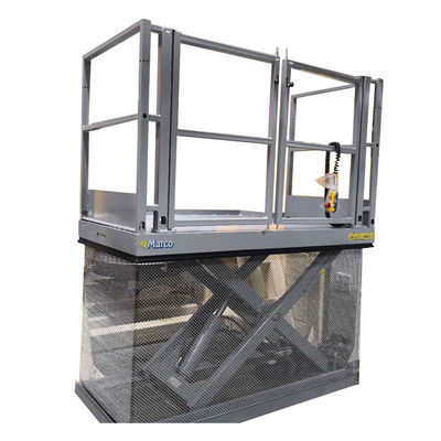 M1-010125-D2 Ce Hydrauliczny mini podnośnik nożyczkowy z kołociągiem